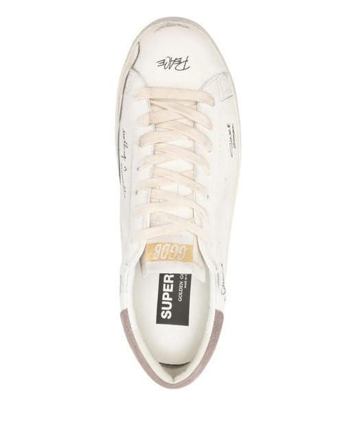Golden Goose Deluxe Brand White Super-Star Sneakers for men