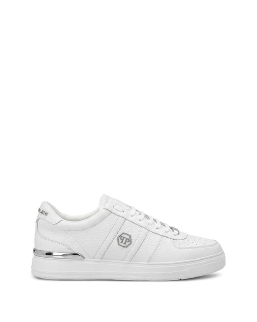 Philipp Plein White Low-Top Sneakers Mix-Color