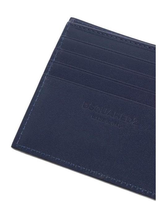 DSquared² Blue Re-Worked2 Wallet for men