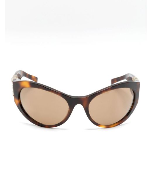 Givenchy Natural 4g-motif Oversize-frame Sunglasses