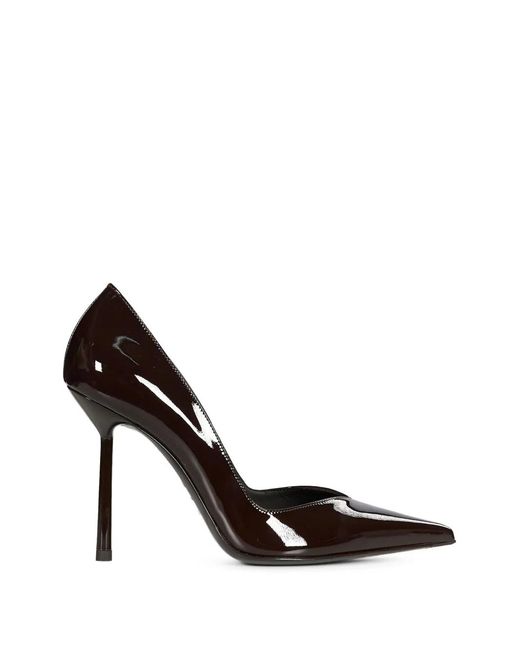 Le Silla Black Vivienne Patent-Finish Pointed-Toe Pumps