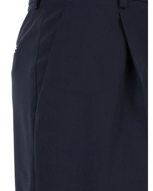 PT Torino Blue Pleated Trousers