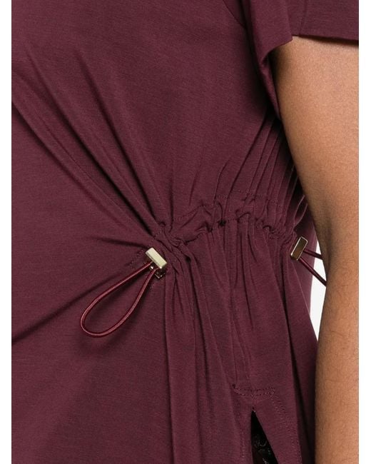 Clips Purple Drawstring Sweater