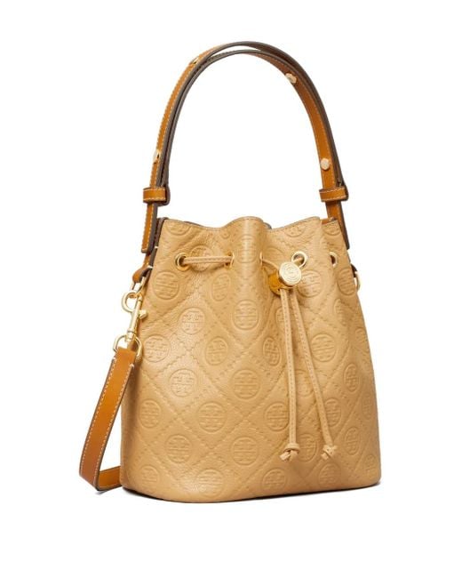 Tory Burch T Monogram バケットバッグ Natural