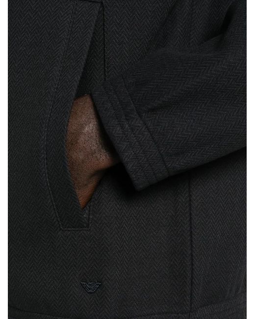 Emporio Armani Black Sweat Colourblock for men