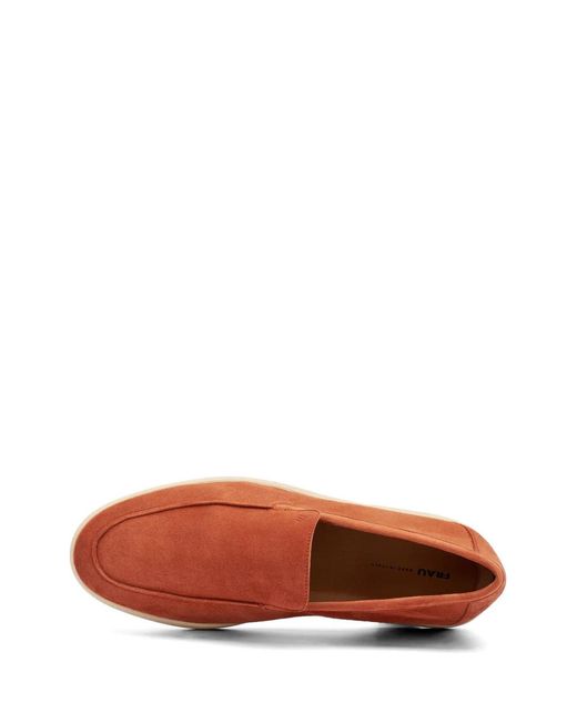 Frau White Mocassins En Daim for men
