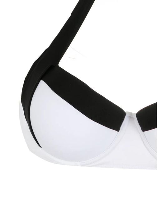 Amir Slama Black Two-Tone High Rise Bikini Set