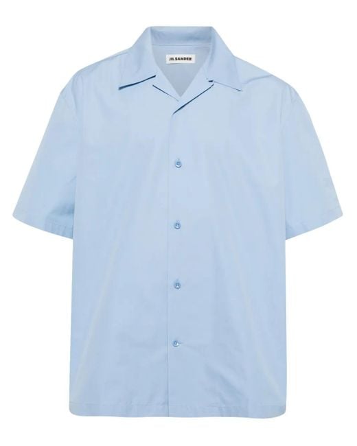 メンズ Jil Sander ショートスリーブ シャツ Blue