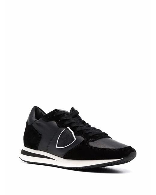 Philippe Model Black Logo Patch Sneakers