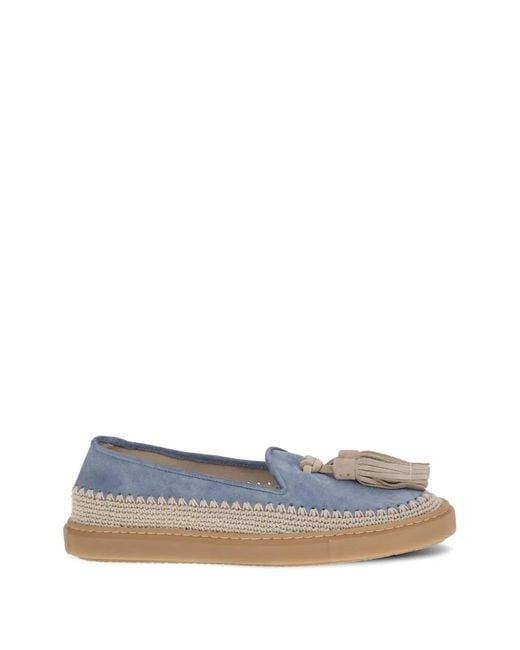 Fratelli Rossetti Blue Brera Tassel-Detail Loafers