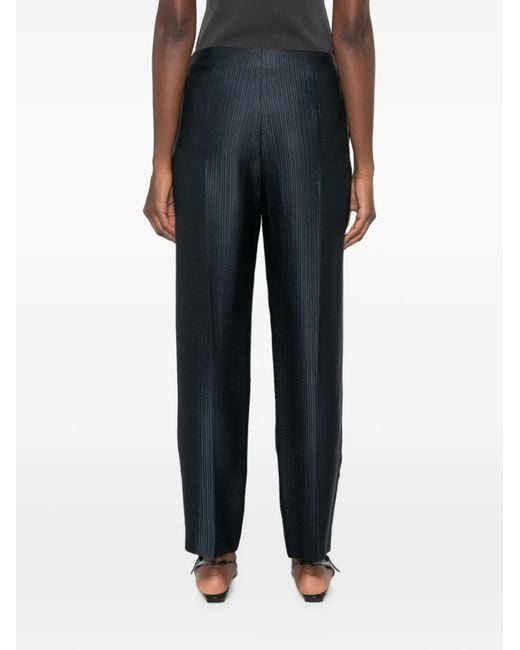 Giorgio Armani Blue Drawstring-Fastening Trousers