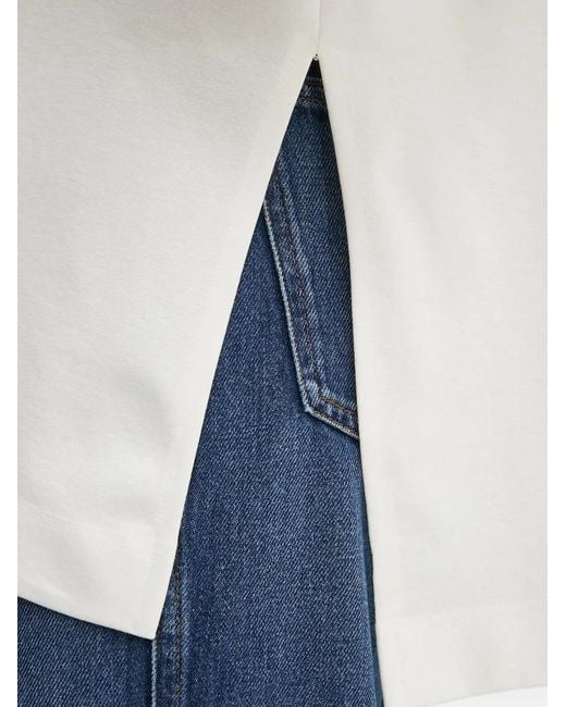 Liviana Conti White Round-Neck Blouse