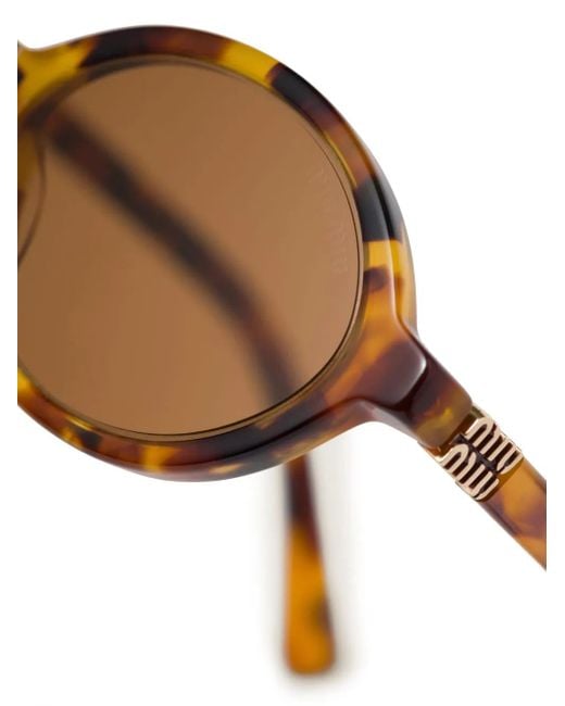 Lunettes De Soleil Miu Regard Miu Miu en coloris Brown
