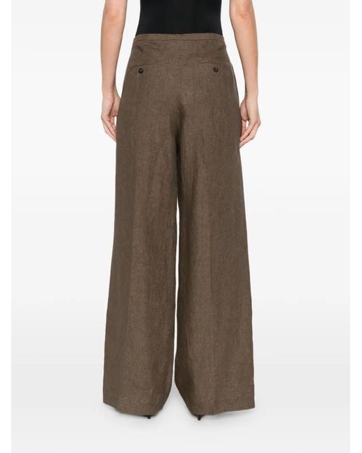 Rohe Gray Drawstring Pleat Trousers