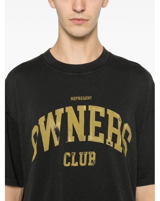 T Shirt Nero-Uomo di Represent in Black da Uomo