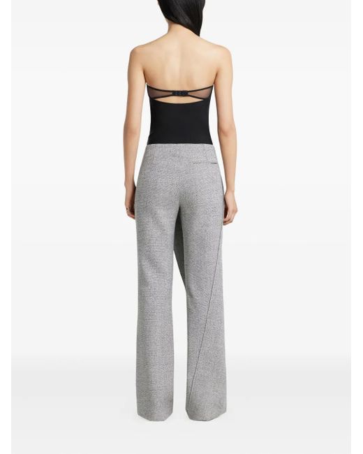 Courreges Strapless Body Met Knoopsluiting in het Black