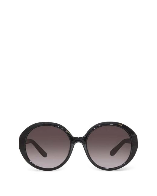 Ferragamo Eyewear Gray Round-Frame Sunglasses