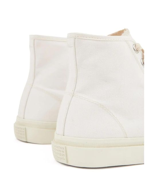 Maison Margiela White Tabi High-Top Sneakers