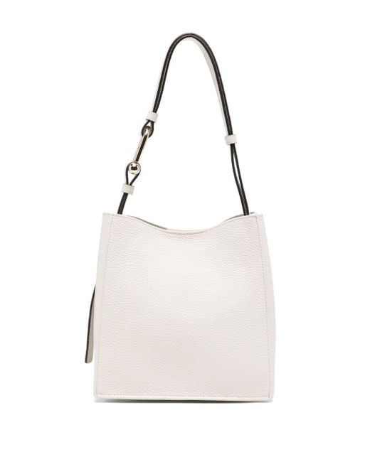 Furla White Nuvola Leather Shoulder Bag