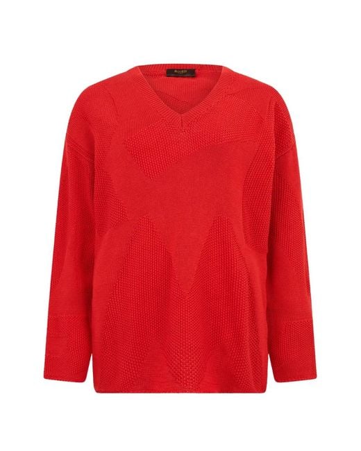 Moorer Textured V-Neck Sweater