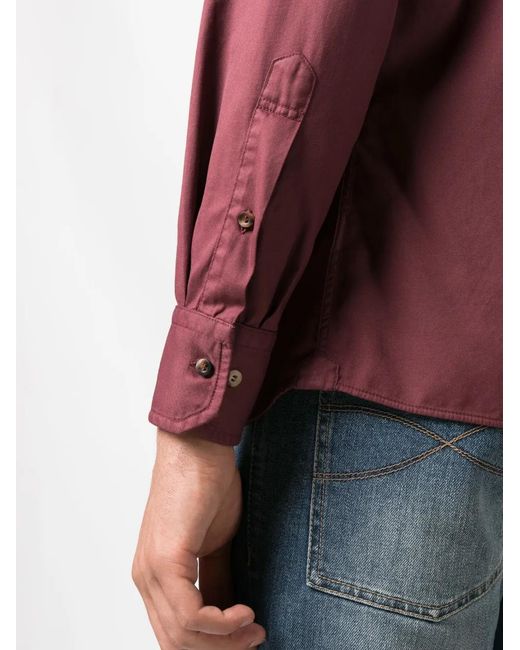 Brunello Cucinelli Button-Up Overhemd in het Red voor heren