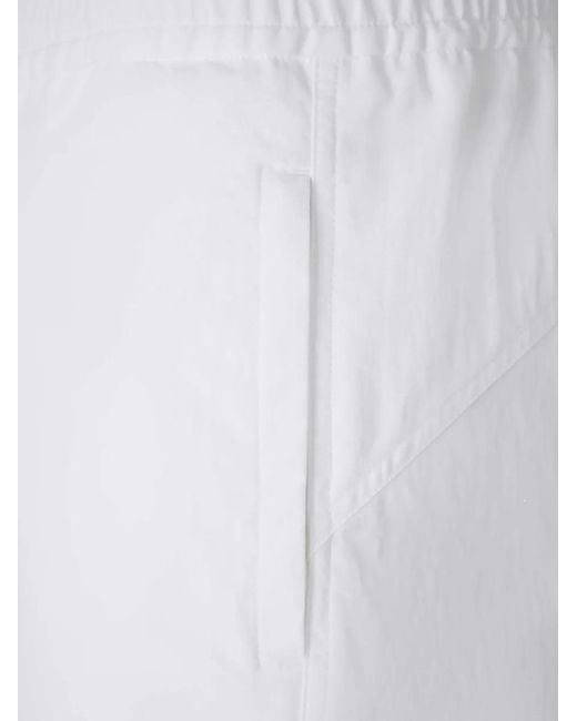 Laminar White Elasticated-Waist Trousers for men