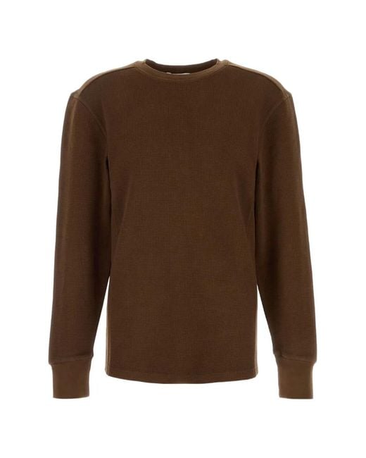 Entire studios Brown Cotton Sweater for men