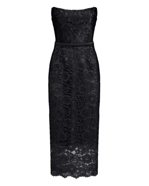 Lethicia Bronstein Black Daiquiri Midi Dress