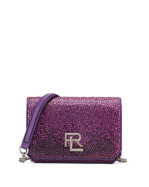 Borsa A Spalla Con Placca Logo di Ralph Lauren in Purple