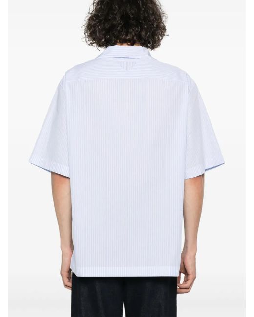 メンズ Prada ストライプ シャツ White