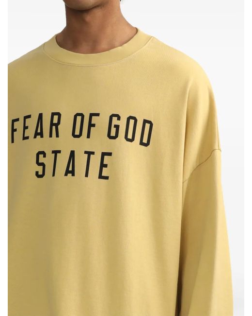 Fear Of God Metallic Logo-Print T-Shirt for men