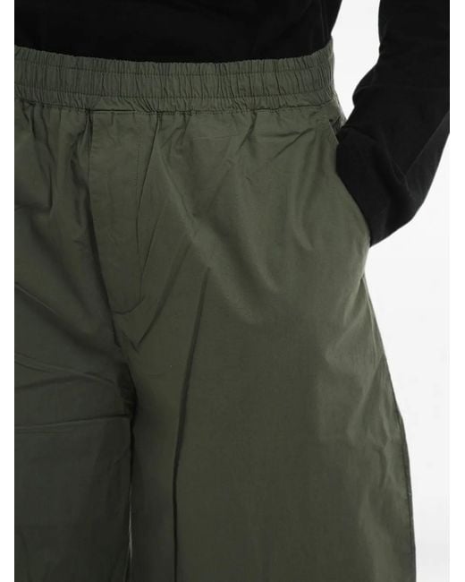 DIESEL Green Elasticated-Waistband Trousers for men