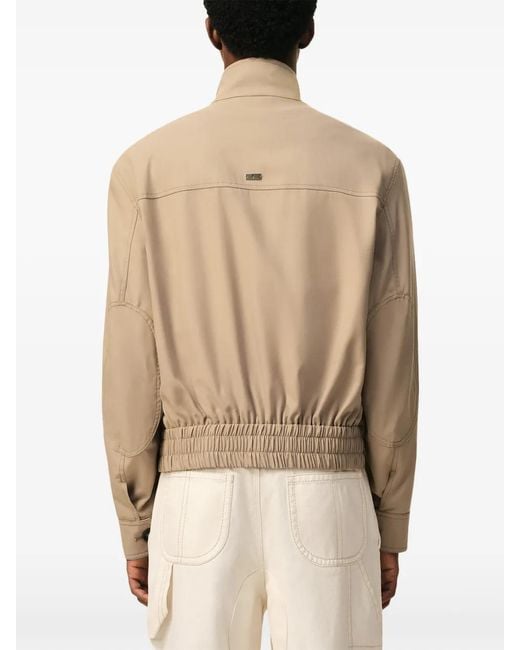 AMI Natural New Wool Harrington Jacket for men