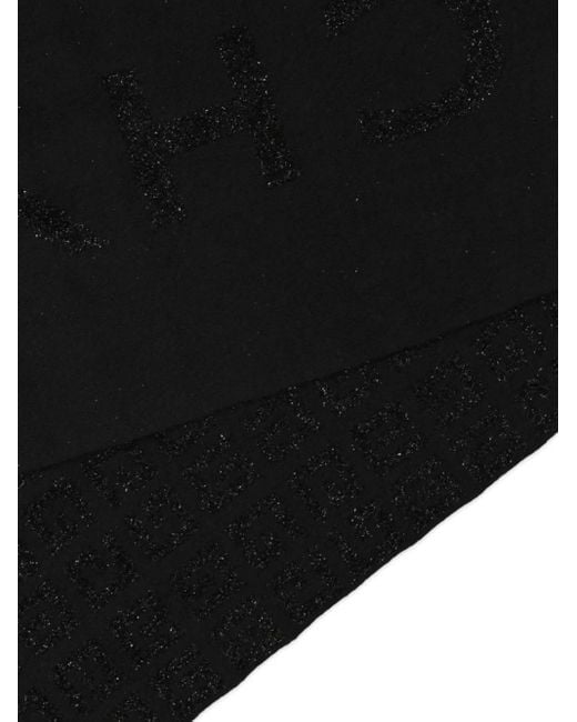 Givenchy Black 4G-Appliqué Scarf