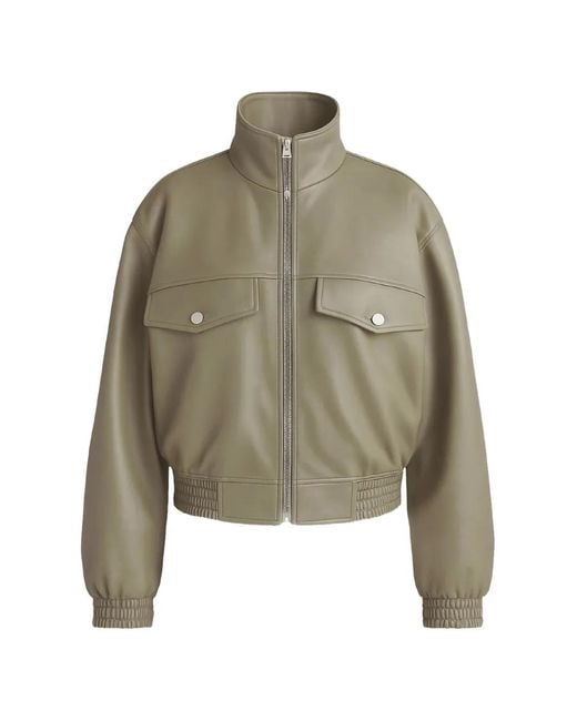 Frankie Shop Green Zip Pocket Jacket