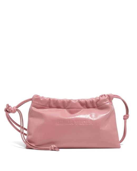 Bimba Y Lola Pink Mini Leather Bag