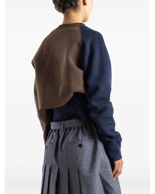 Sacai Black Layered Sweatshirt