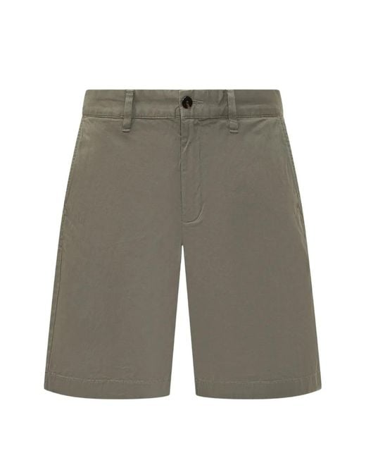 Woolrich Gray Belt-Loop Pocket Short for men