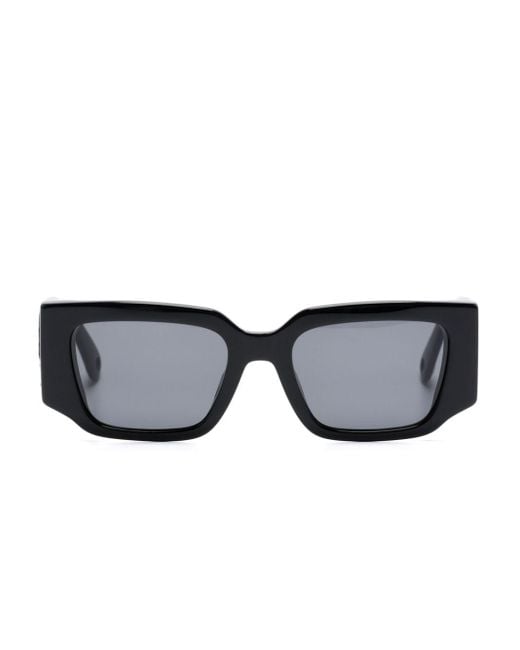 Lanvin Black X Future Eagle Rectangle-frame Sunglasses for men