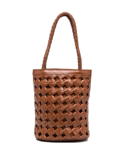 Bembien Bonita Interwoven Bucket Bag in Brown | Lyst