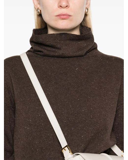 Peserico Black Pullover Mit Lurex-Detail
