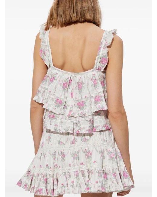 LoveShackFancy White Novalee Top