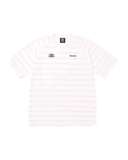 Supreme White X Umbro Striped "Ss 25 for men