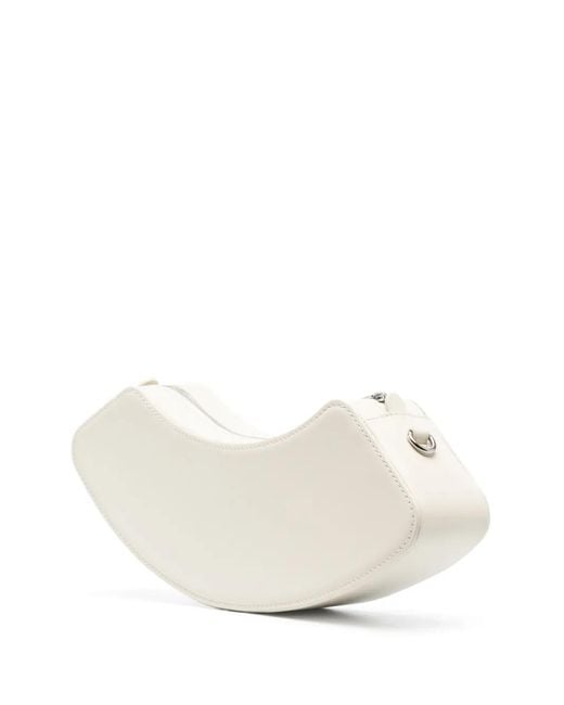 Gcds White Medium Comma Shoulder Bag
