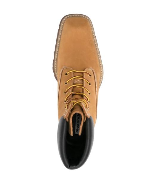 Alexander Wang Brown Throttle Lace Up Ankle Boot
