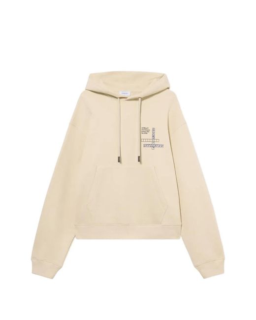 Off-White c/o Virgil Abloh Natural Connect Dots Regular Hoodie for men