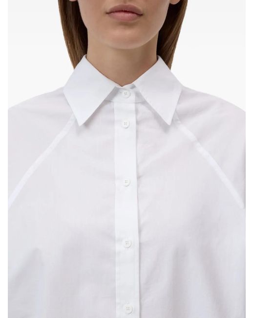 Closed White Raglan Poplin Blouse
