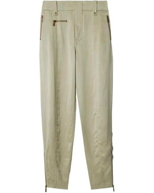 Burberry Lyocell Pantalon in het Green