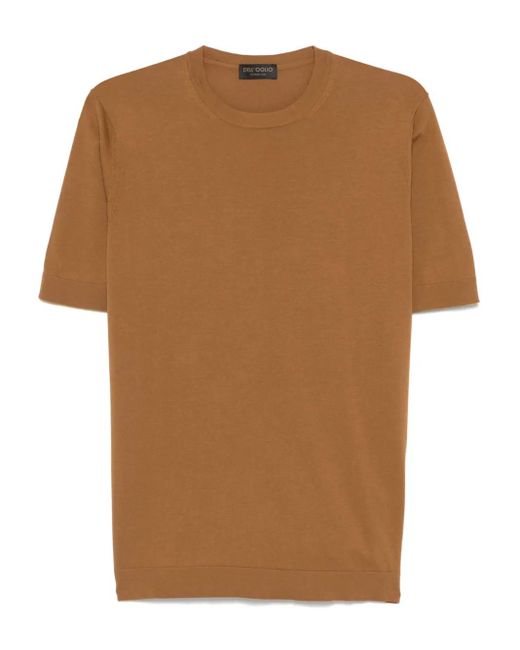 Camiseta de punto Dell'Oglio de hombre de color Brown