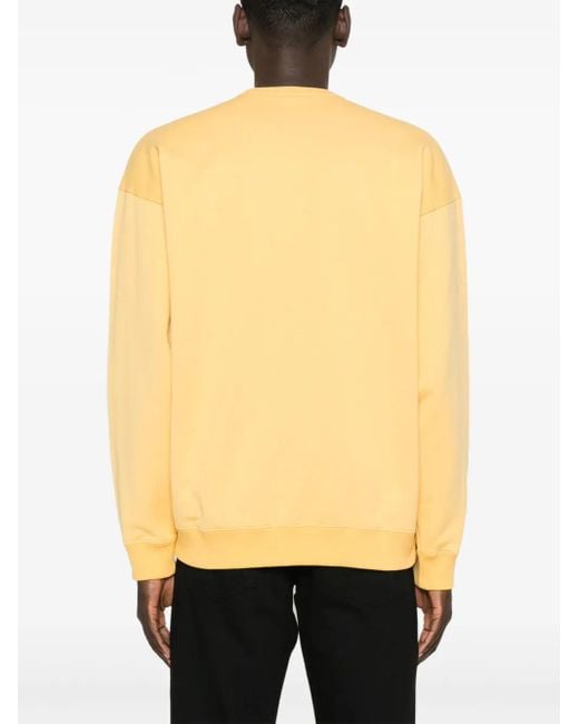 Saint Laurent Yellow Basic Sweater for men